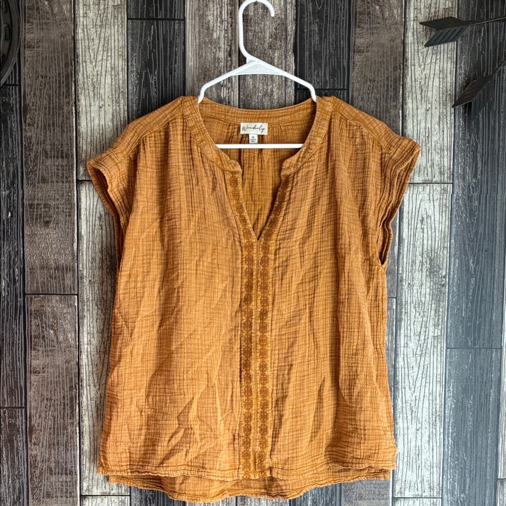 Wonderly Women's Mustard Blouse